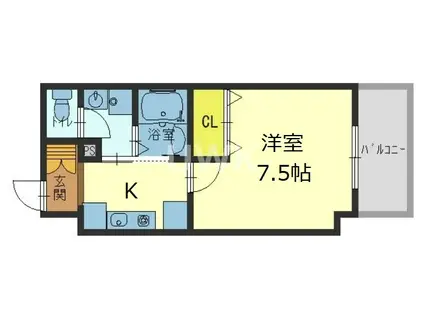 インサイトコート椥辻(1K/5階)の間取り写真