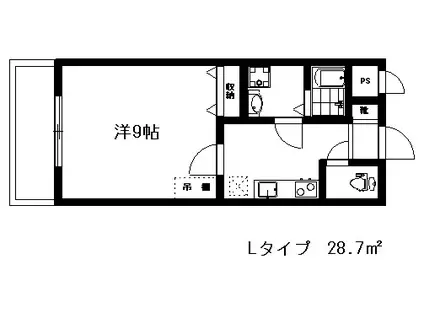 メゾン・コパン(1K/2階)の間取り写真