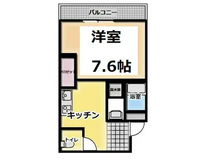 ファービースコート東野(1K/4階)の間取り写真