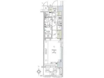 メゾン・トラスト京都梅小路公園(1K/3階)の間取り写真
