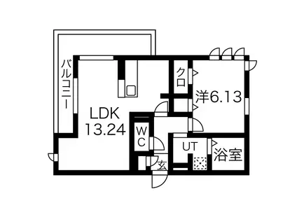 サンジェスト(1LDK/1階)の間取り写真