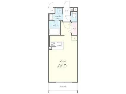 ルミナス都(ワンルーム/3階)の間取り写真