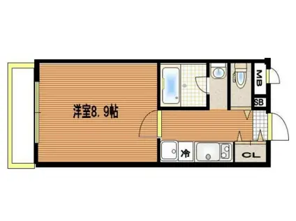 サンモールコート十条(1K/1階)の間取り写真