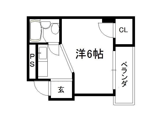 KIマンション(ワンルーム/3階)の間取り写真