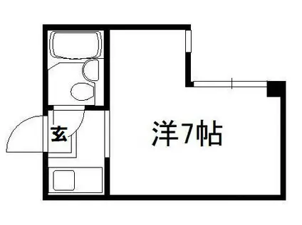プティメゾン西陣(ワンルーム/3階)の間取り写真