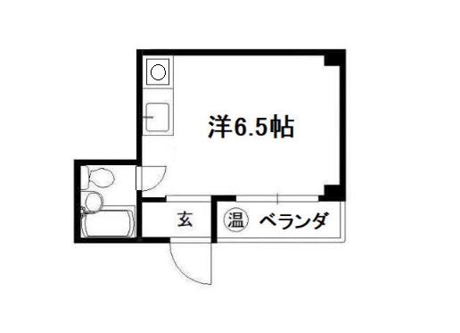 ドルミ新町(ワンルーム/3階)の間取り写真