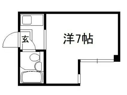 プティメゾン西陣(ワンルーム/3階)の間取り写真