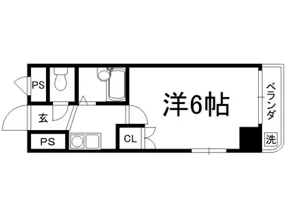 レ・タン・ドゥ・ラ・メールCK 5(1K/8階)の間取り写真