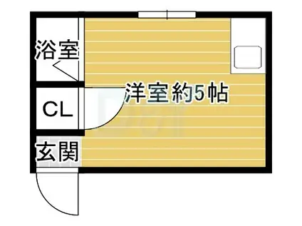 高橋アパート(ワンルーム/2階)の間取り写真