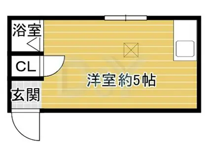 高橋アパート(ワンルーム/2階)の間取り写真