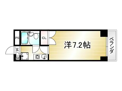 メゾン寺ノ内(1K/3階)の間取り写真