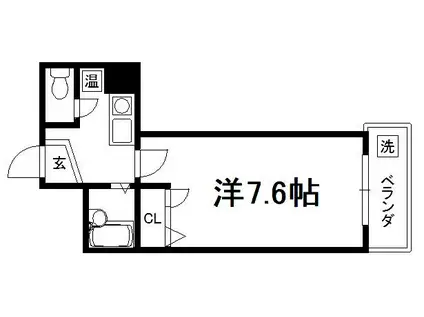 アクティ堀川(1K/2階)の間取り写真