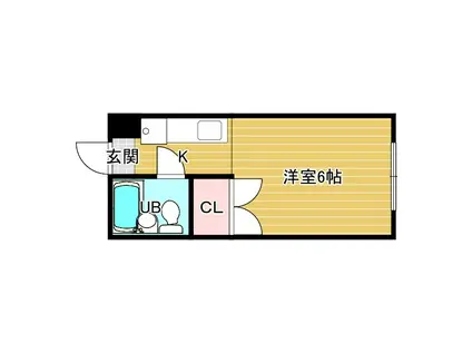 MINATO HOUSE(1K/1階)の間取り写真