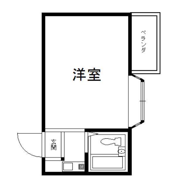 セレーナ北町(ワンルーム/3階)の間取り写真