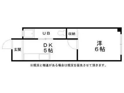 RIZEONE天神ノ森レジデンスA棟(1DK/3階)の間取り写真