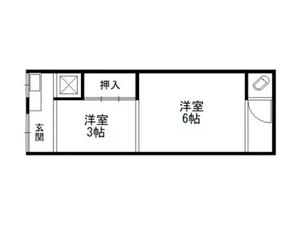 RIZE山の王様(1K/2階)の間取り写真