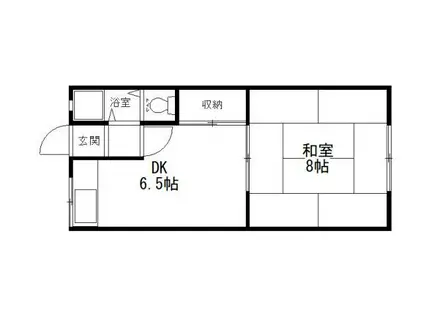 RIZEONE松原(1DK/2階)の間取り写真