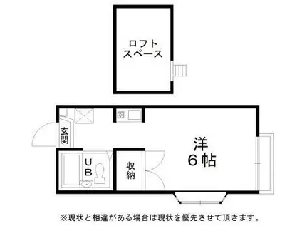 パークサイド和泉中央(1K/2階)の間取り写真