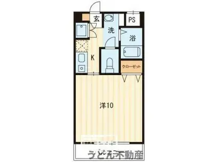 リミエール野口(1K/4階)の間取り写真