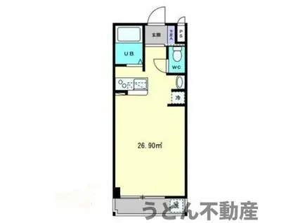 富士エクシブ(ワンルーム/3階)の間取り写真