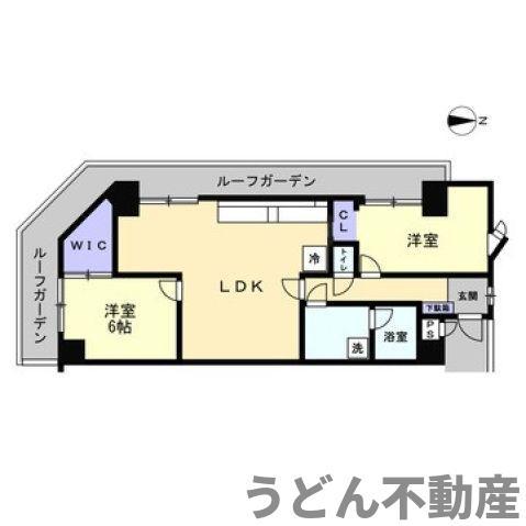 富士ロイヤル(2LDK/5階)の間取り写真