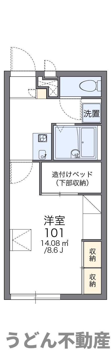 レオパレスLADY(1K/2階)の間取り写真