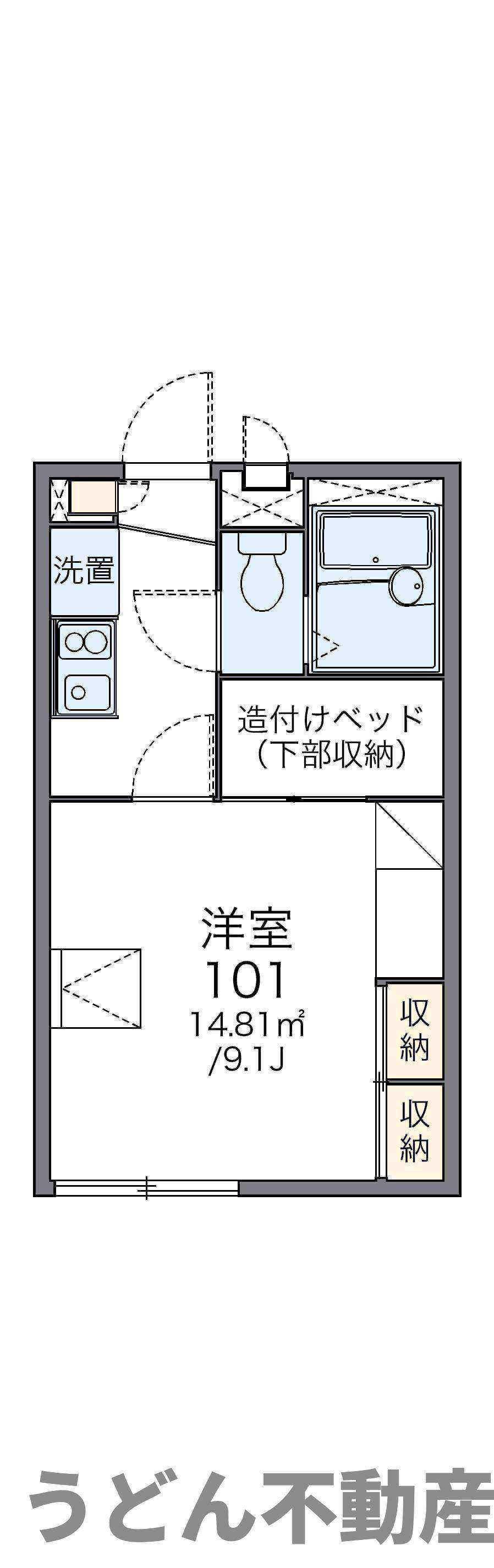 レオパレスCOZY(1K/2階)の間取り写真