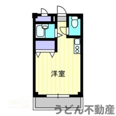 LA・FLEUR Ⅱ(1K/1階)の間取り写真