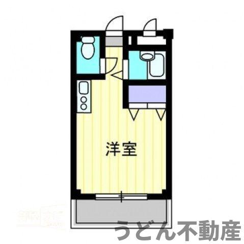 LA・FLEUR Ⅱ(1K/1階)の間取り写真