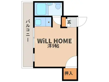 フォレストコート東高松(ワンルーム/2階)の間取り写真