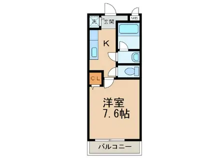 南海電鉄南海本線 和歌山市駅 徒歩18分 2階建 築22年(1K/2階)の間取り写真