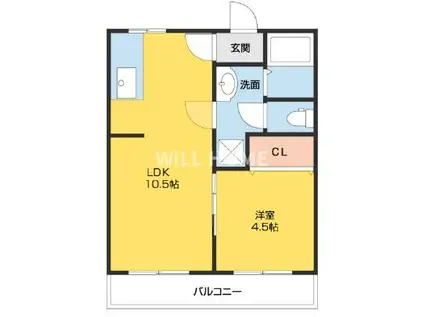紀勢本線 紀三井寺駅 徒歩26分 2階建 築41年(1LDK/2階)の間取り写真