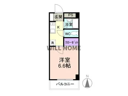 和歌山電鐵貴志川線 田中口駅 徒歩14分 3階建 築24年(1K/3階)の間取り写真