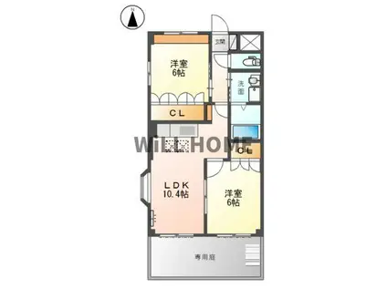 南海電鉄高野線 御幸辻駅 徒歩12分 2階建 築21年(2LDK/1階)の間取り写真