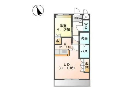SUNGREENNAKANO(1LDK/1階)の間取り写真