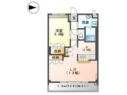 阪和線 紀伊駅 バス乗車時間：8分 山村バス停で下車 徒歩3分 2階建 築20年(1LDK/2階)の間取り写真