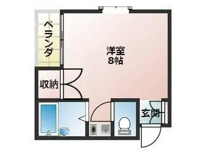 ロイヤルオークス滝井(ワンルーム/3階)の間取り写真