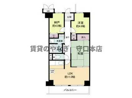 ファミーユ菊水(2SLDK/2階)の間取り写真