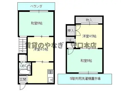 トゥリオーニ守口A(4DK/5階)の間取り写真