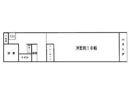 ロイヤルカーサ高瀬(1K/4階)の間取り写真