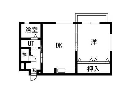 プルミエール千山(1LDK/2階)の間取り写真