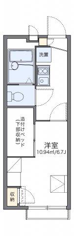 レオパレス暖家(1K/2階)の間取り写真
