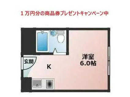 イスタ守口(ワンルーム/4階)の間取り写真