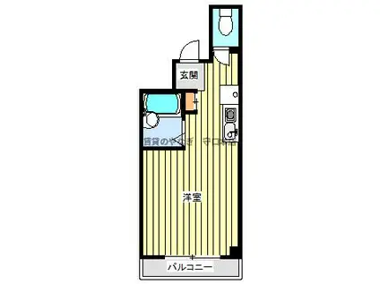藤ビル(ワンルーム/3階)の間取り写真