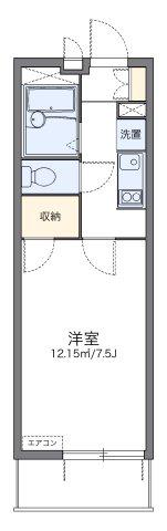 レオパレスベル日吉(1K/1階)の間取り写真