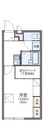 レオパレス南三ツ島(1K/2階)の間取り写真