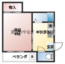 グレイス・ユキ・L(1K/3階)の間取り写真