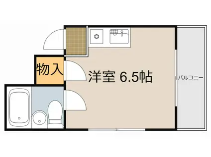 萱島サンヴィアンテ(ワンルーム/1階)の間取り写真