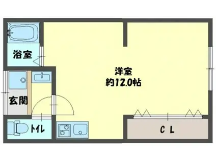 MAIZON AZUMA(ワンルーム/2階)の間取り写真