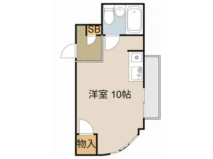 プレアール萱島(ワンルーム/4階)の間取り写真